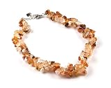 Oi! - Ladies Carnelian And Fresh Water Pearl Necklace - N0896