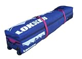LOKKER Wheelie Team Snowboard Travel Bag,  fully padded carry split deck case for upto 2 snow boards and all your ski gear, with WHEELS.