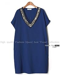 Plus Size Jeweled Raglan Sleeves Sweetheart Cotton  Dress