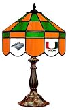 14 Desk Table Lamp Light University of Miami Hurricanes - Free Shipping