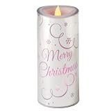 7.25 Color Changing LED Lighted Flameless Silver Merry Christmas Candle 41MyikmGsCL. SL160 7.25 Color Changing LED Lighted Flameless Silver Merry Christmas Candle