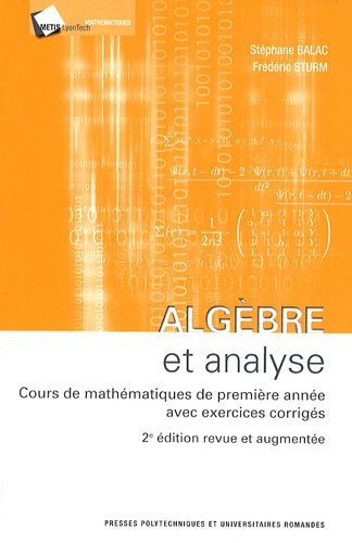 Algèbre et analyse