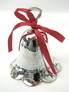 #!Cheap Towle Silverplate Christmas Bell Ornament Annual 2008