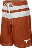 Texas Longhorns Youth Dark Orange Striped Swim Trunks