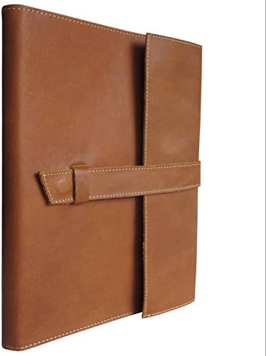 LARGE Leather Journal, Lined Notebook, Handmade, Refillable Gift Men &amp; Women, 10 X 8.5 X 1.5 (Light Brown)