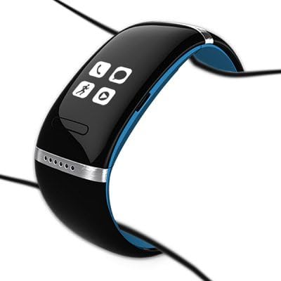 Bluetooth Smart Wrist Band Bracelet Watch Phone for IOS Android Samsung iPhone HTC LG (Blue)
