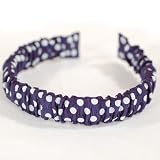 Sophias Style Girl Grosgrain HAIRBAND NAVY DOT Hair