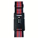 2" Luggage Strap With TSA Combination Lock with SEARCHCHECK Indicator - RED & BLACK