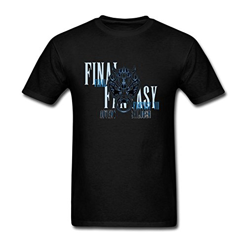 JuDian Final Fantasy VII Advent Children Wolf Logo T Shirt For Men XXXL
