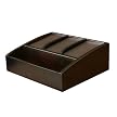 3-Slot Stand-Up Charging Valet - Mahogany