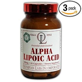 Olympian Labs Alpha Lipoic Acid 100mg, 60 Capsules (Pack of 3)