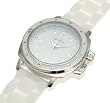 White Round Silicone Rubber Large Face Wrist Watch