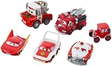 Mattel - N8941 - Coffret cars - Caserne de Pompier - Flo / Lizzie / The King / Doc Hudson / Red / Martin