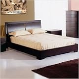 Bundle-13 Maya Platform Bed in Espresso Size: Queen