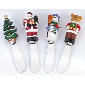 Holiday Design Cheese Spreaders - Style 34844