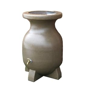 Kyoto RBSS-75 75-Gallon Rain Barrel, Sandstone-Finish