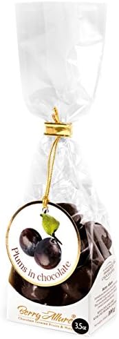 Berry Allure Plums in Dark Chocolate Bags, 8 Count (Pack of 8)