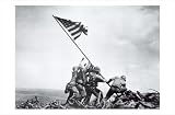 Flag Raising on Iwo Jima by Joe Rosenthal,32.1 in. x 21.1 in.
