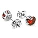 8 Pairs Stainless Steel Stud Earrings Cubic Zirconia Multicolor Hypoallergenic