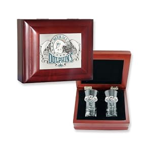 NFL Dolphins Flared Team Shooters Collector Box