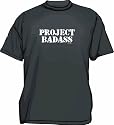Project Badass Distressed Style Logo Men's tee Shirt in 12 colors Small thru 6XL