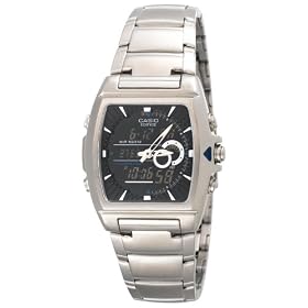 Casio Men's Ana-Digi Edifice Thermometer Bracelet Watch #EFA120D-1AV