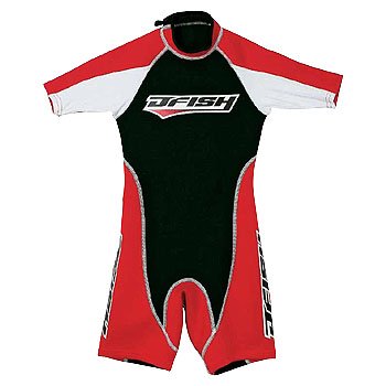 J-FISH ウェットスーツ RED 130cm JCW28115