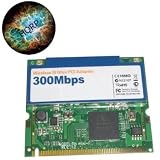 HQRP 802.11n MIMO Wi-Fi 300 Mb WLAN MiniPCI Card - Supports WPA (TKIP/AES), WEP, MIC, Shared Key, 802.1X