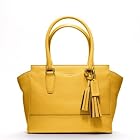 Coach Legacy Leather Candace Carryall Bag Sunflower