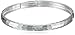 Amazon Collection Sterling Silver Hammered Bangle Bracelet