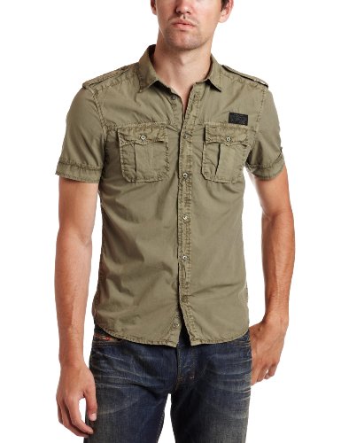 Diesel Men's Squieti Short Sleeve Shirt