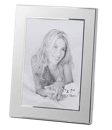 Best Price Brushed and Polished Metal Engravable Photo 5x7 Silver Picture Frame Wholesale