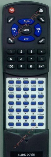 RCA Replacement Remote Control for 261665 D34W20 D40W20 D40W20BYX1 D52W20 ITCB009D5N08M 