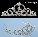 15th Birthday Prom Crown Swarovski Crystal Tiara T59