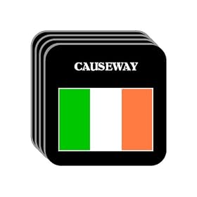 Ireland - "CAUSEWAY" Set of 4 Mini-Mousepad Coasters
