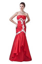 Strapless Sheath Taffeta Asymmetric Evening Dress/Bridesmaid Dress/Prom Dress 