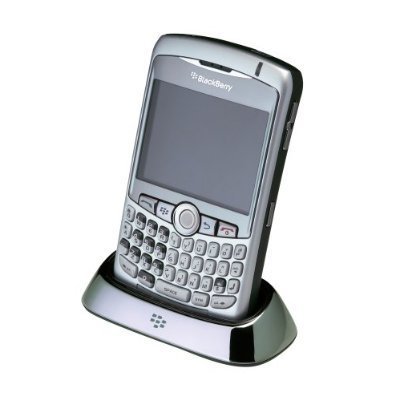 Original OEM RIM BlackBerry Desktop Sync desktop charger 8300 - 8310 - 8320 - and 8330 Curve Devices Silver Part #: ASY-14396-002