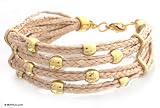Palm bracelet, 'Brazilian Sun' 0.6 W 7.3 L