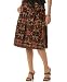 Jones New York Collection Petite Ethnic-Print Cotton A-Line Skirt