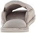 Dearfoams Women's Scuff Slipper,Pewter,Large/9-10 M US