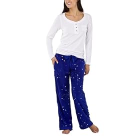 Nick & Nora Starry Night fleece and jersey lounge set