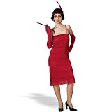 Miss Millie's Fringe Flapper Dress Red Adult