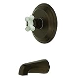 Kingston Brass KB3635PXTO Vintage Tub and Shower Faucet, 7-1/2-Inch, Oil Rubbed Bronze [並行輸入品]