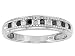 10KT WG .25CTW WHITE DIAMOND AND IRRADIATED BLACK DIAMOND RING