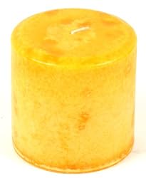 4" x 4" Mottled Pillar, Golden Pear