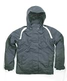 New Pulse Girls Classic Black & Silver Winter Jacket M