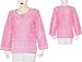Cotton Shirts Womens Long Sleeve Top Blouse Chikan Embroidery Size M (ctop414)