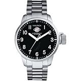 Nautica Black Dial With Stainless Steel Bracelet