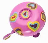 Pylones Bike Bicycle Ringer Bell - Pink w/ Hearts