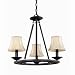 World Imports 61813-42 Iron Works 3 Light Convertible Ceiling Mount, Rust